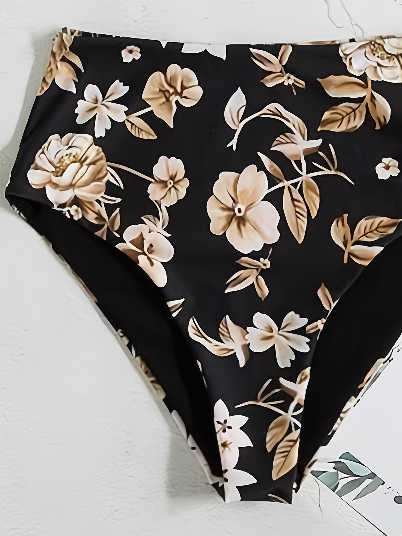 Retro Vintage Tankini Set Floral Print High Waist Swimsuit