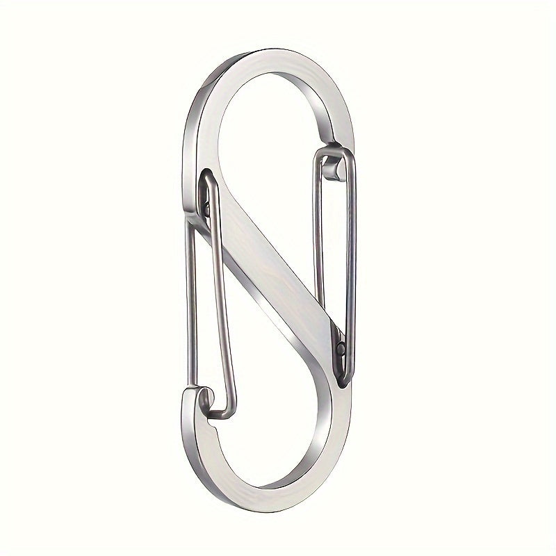 S Shape Carabiner Clips Snap Hooks Double Headed Keychain Buckles For Backpacks