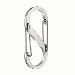 S Shape Carabiner Clips Snap Hooks Double Headed Keychain Buckles For Backpacks