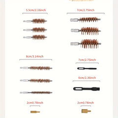 Portable Heavy Duty Cleaning Kit Rod Brass Bristles Brush For GK08