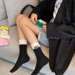 Girls Kids Silicone Love Crew Socks