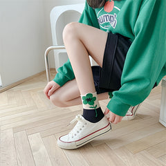 Women's Flowers Pattern Breathable Socks Tulip Candy Socks
