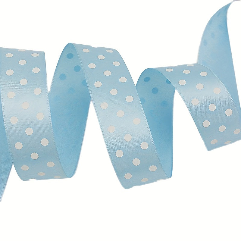 Polka Dot Printed Satin Ribbons 25mm 2 Yards Wedding Gift Wrapping Decoration