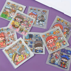 20-40pcs Cartoon Journal Stickers, Water Cup Decorative DIY Sticker Party Decor