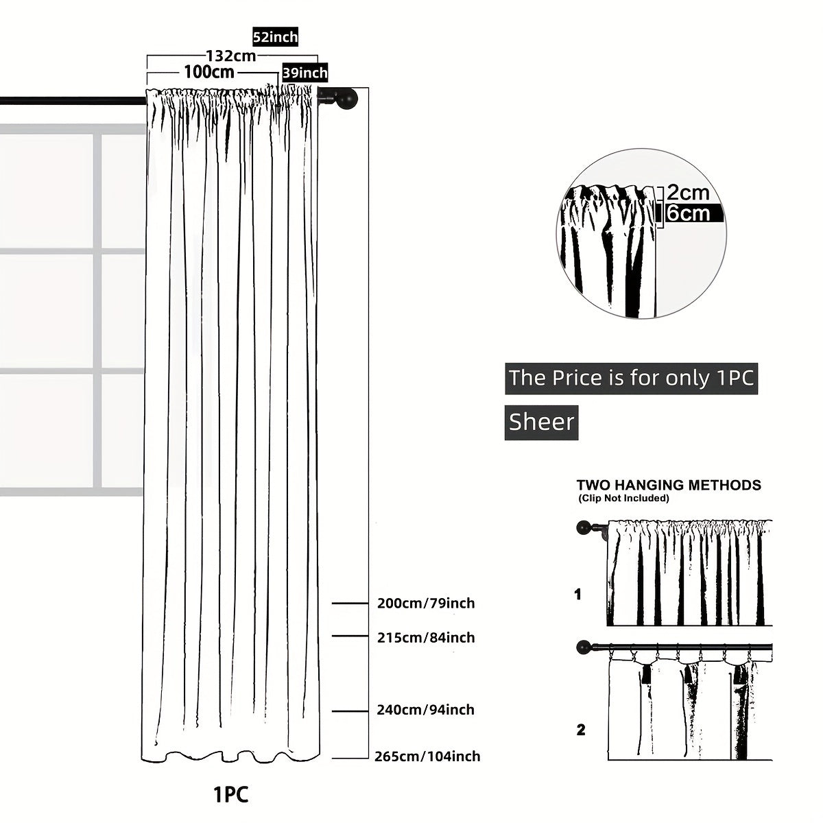 European Style Flower Pattern Yarn Curtain Sheer Curtain Rod Pocket