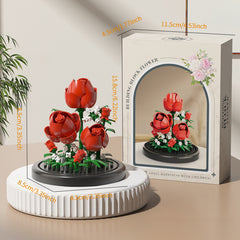 Creative Micro Particle Building Block Bouquet Set