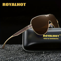 RoyalHot Polarized Rimless Sunglasses Driving Sun Glasses