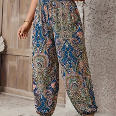 Casual Elastic Waist Pants for Women