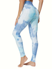 Tie Dye High Stretch Sports Leggings High Waist Yoga Running Pants