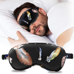 Blackout Soft Sleep Eye Mask Adjustable Breathable Blindfold For Travel