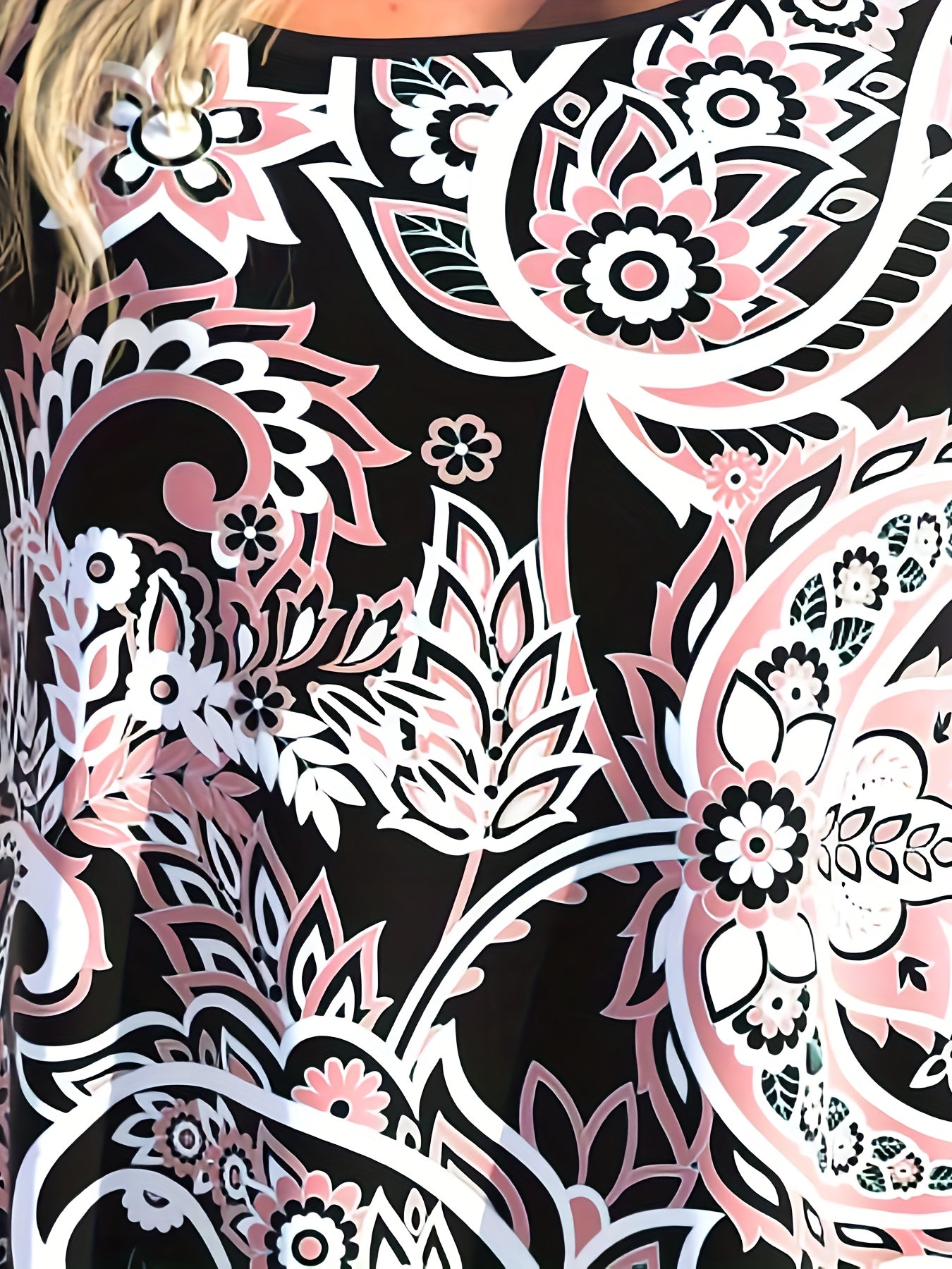 Women's Plus Size Paisley Tankini Set