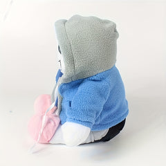 Cute Zombie Hooded Plush Toy - Durable Fabric Material