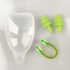 Silicone Earplugs Nose Clips Set for Swimming Diving
