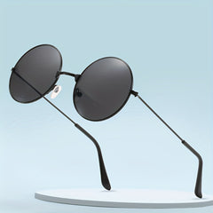 Men's Round Frame UV Protection Sunglasses for Beach