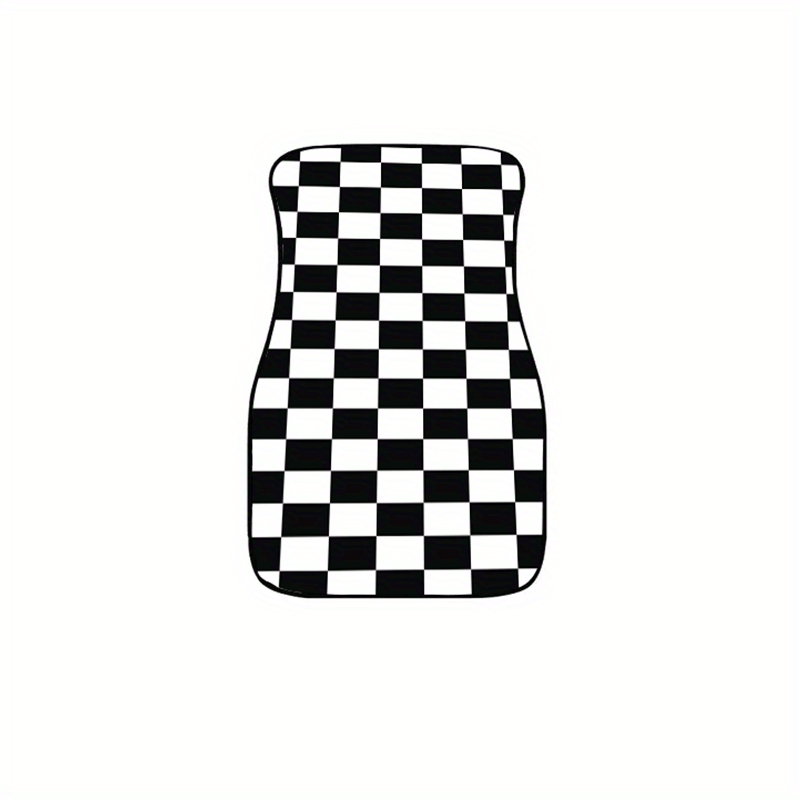 Checkerboard Car Foot Pad Cover - Upgrade Your Interior Style
