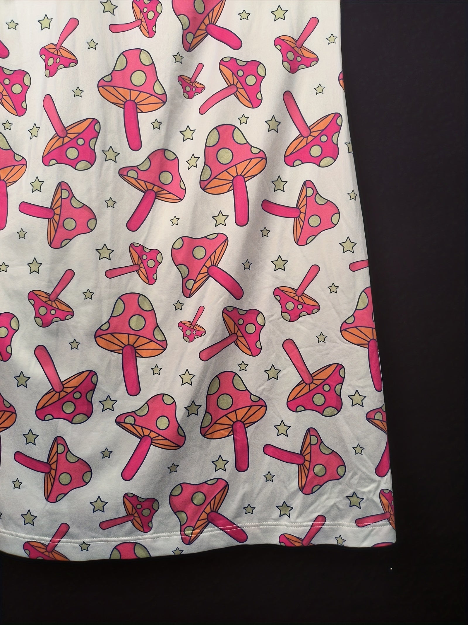 Mushroom & Star Print V Neck Cami Nightdress