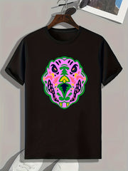 Monster Print Men's Graphic T-shirt for Summer