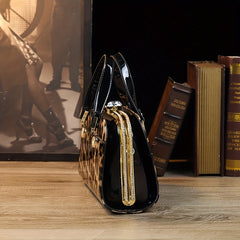 Vintage Rhinestone Satchel Bag Classic Retro Handbag For Party
