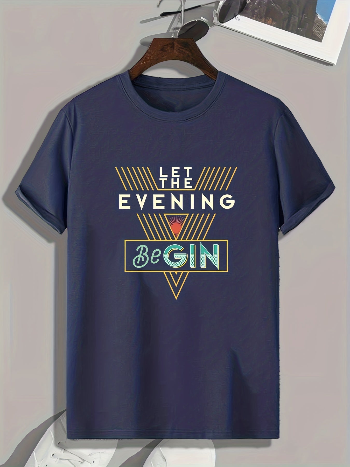 Gin Lover Slogan Men's Sports T-shirt Graphic Tee