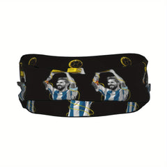 One Piece Messi Sports Uniform with Headband for Yoga Fitness Running