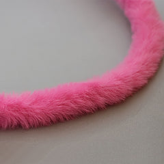 1pc Plush Twisting Stick Thick Diy Doll Accessories Leather Grass Wool