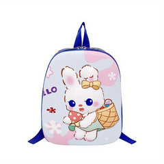 Kids 3D Cartoon Rabbit Backpack Boys Girls Kindergarten Schoolbag