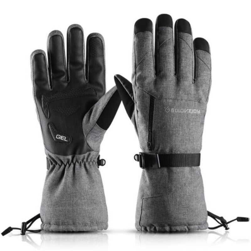 Waterproof Ski Gloves with Pocket for Men and Women