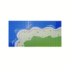 16X16 River Pattern Base Plate for Building Blocks