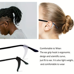 Silicone Eye Glasses Ear Grips Anti Slip & Holders