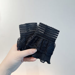 Autumn/Winter Lace Sleeve Cuffs Hollow Floral Edges