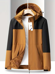 Contrast Block Sport Jacket Windbreaker Men's Casual Coat