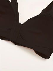Front Buckle Wireless Bra Comfy & Breathable Full Coverage Bra