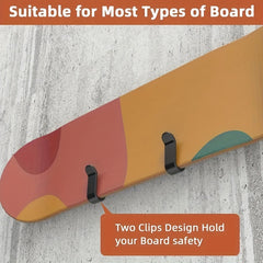 2PCS Indoor Ski Storage Hooks Wall Mounted Bracket for Snowboard Display