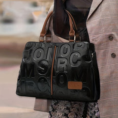 Vintage Embossed Leather Crossbody Bag for Women