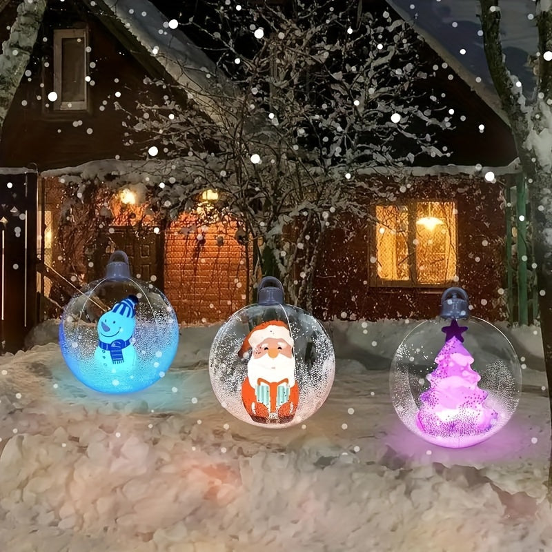 1pc Inflatable Christmas Ball with LED Lights and Remote Control