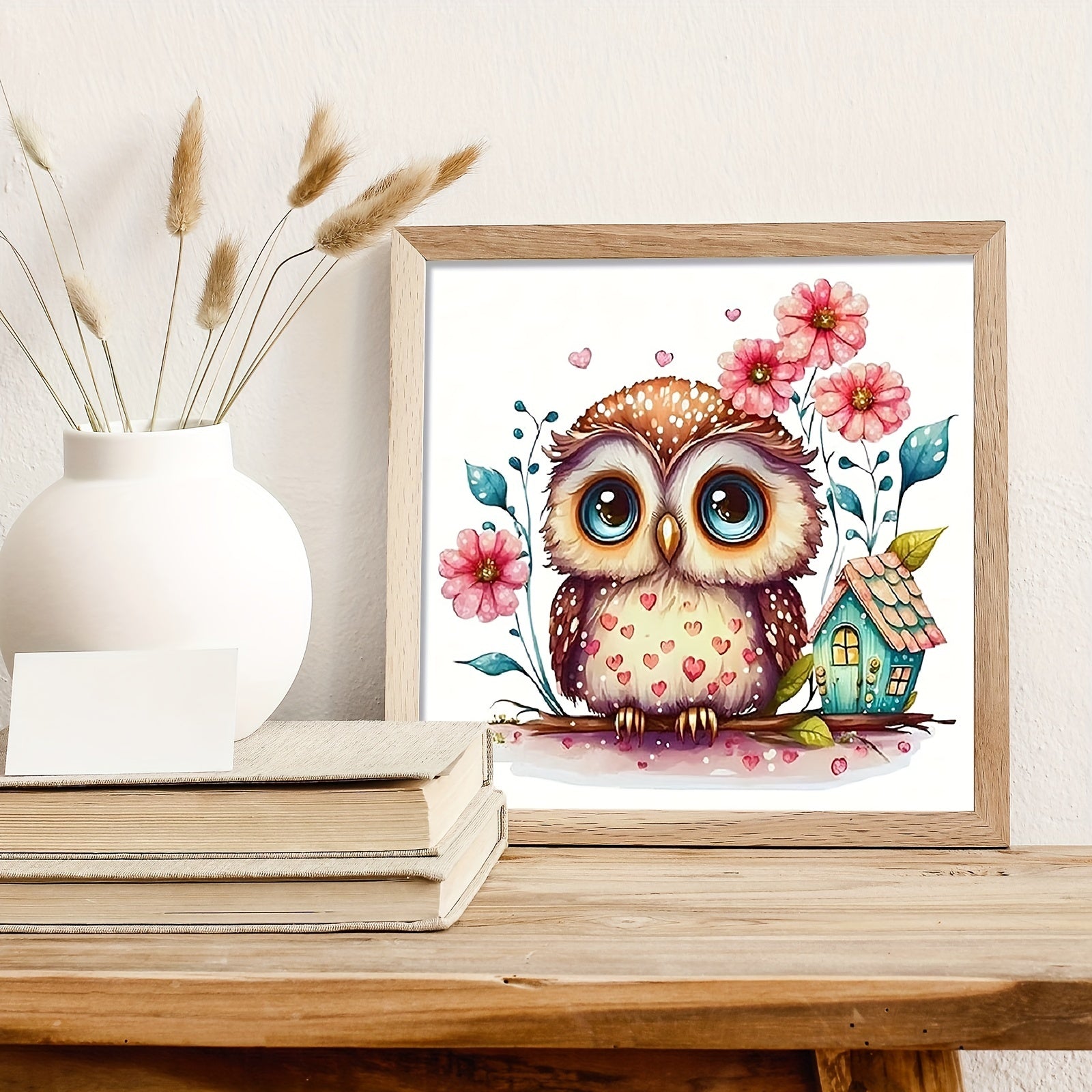 30x30cm 5D DIY Owl's Home Diamond Painting Kit