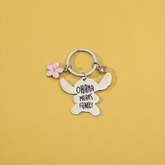 Cartoon Couple Alloy Keychain For Men Birthday Gift
