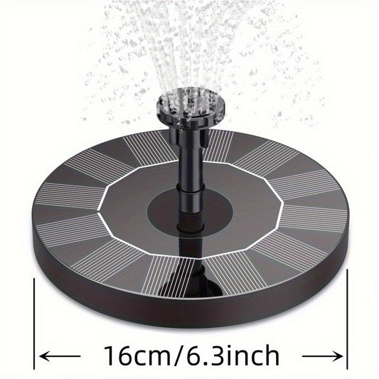 1pc LED Solar Fountain for Birdbath