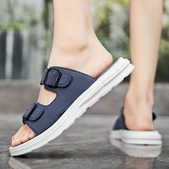 Men's Buckle Slide Sandals Casual Non Slip Shoes Open Toe Shoes