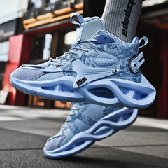 Men's High Top Basketball Shoes Non Slip Sneakers Spring Summer