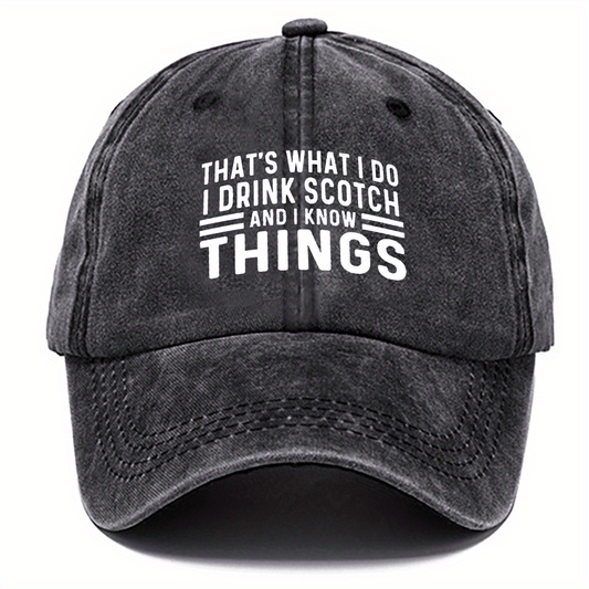 Washed Cotton Baseball Cap Letter Printed Sun Protection Hat