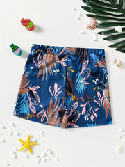 Boys Leaf Swim Trunks Surf Shorts Kids Casual Clothes