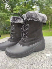 Women's Fluffy Snow Boots Plus Fur Warm Outdoor Boots