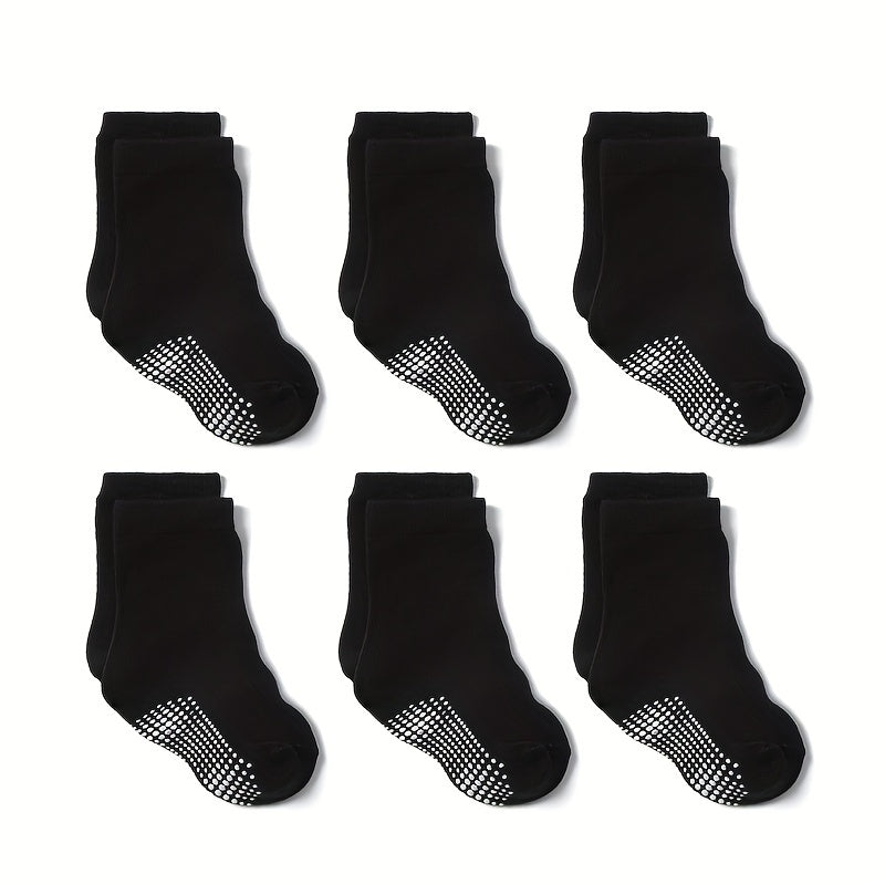 6pairs Baby Boys Non-slip Casual Socks Multicolor Set