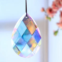 76MM AB Grid Crystal Suncatcher Pendant