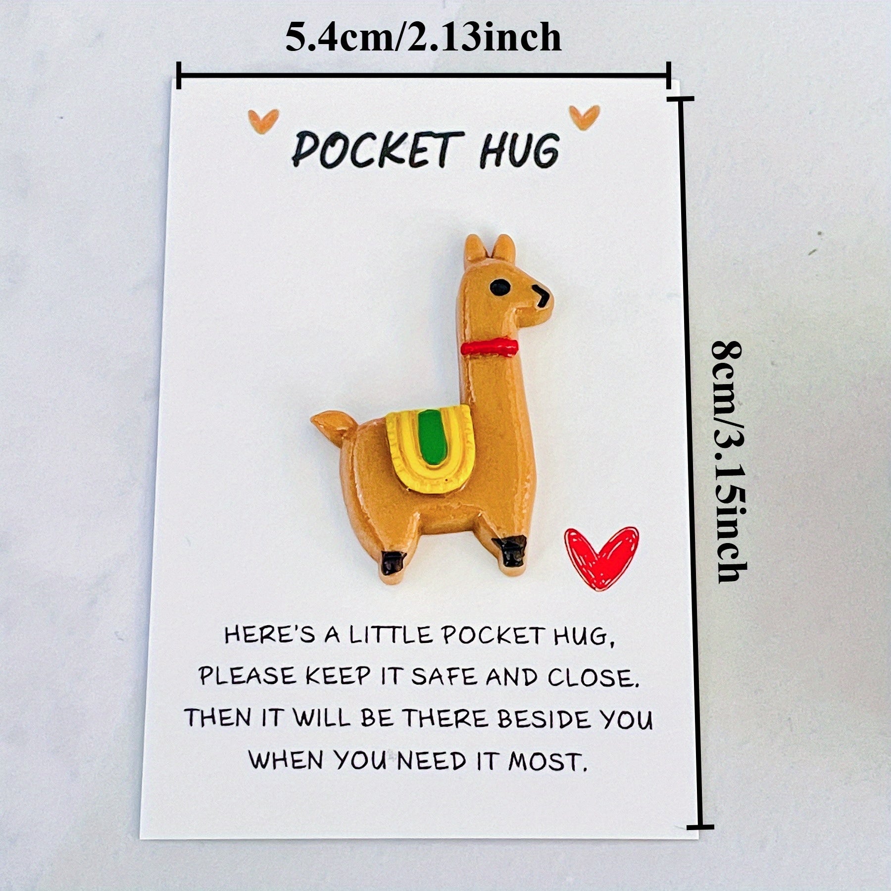 6pcs 12pcs Mixed Pocket Hug Animal Bag Charms Love Care Party Gift