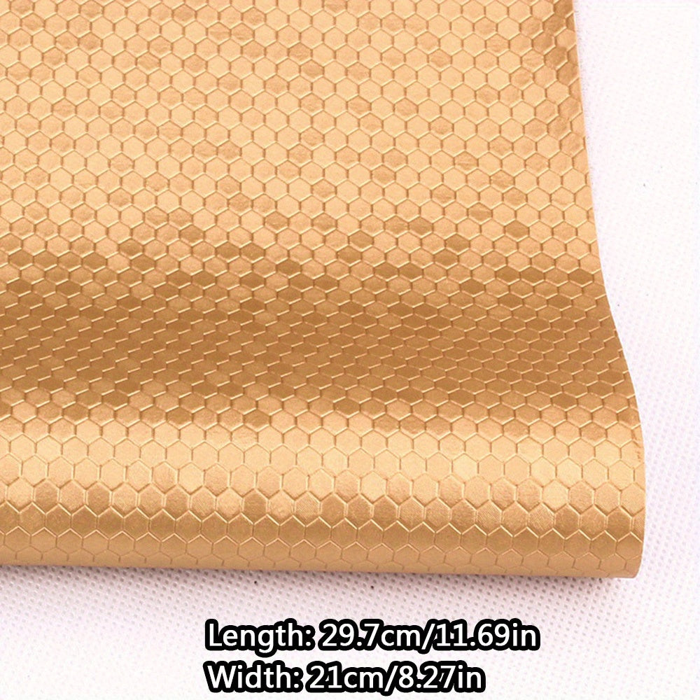 A4 PVC Honeycomb Pattern Leather Fabric