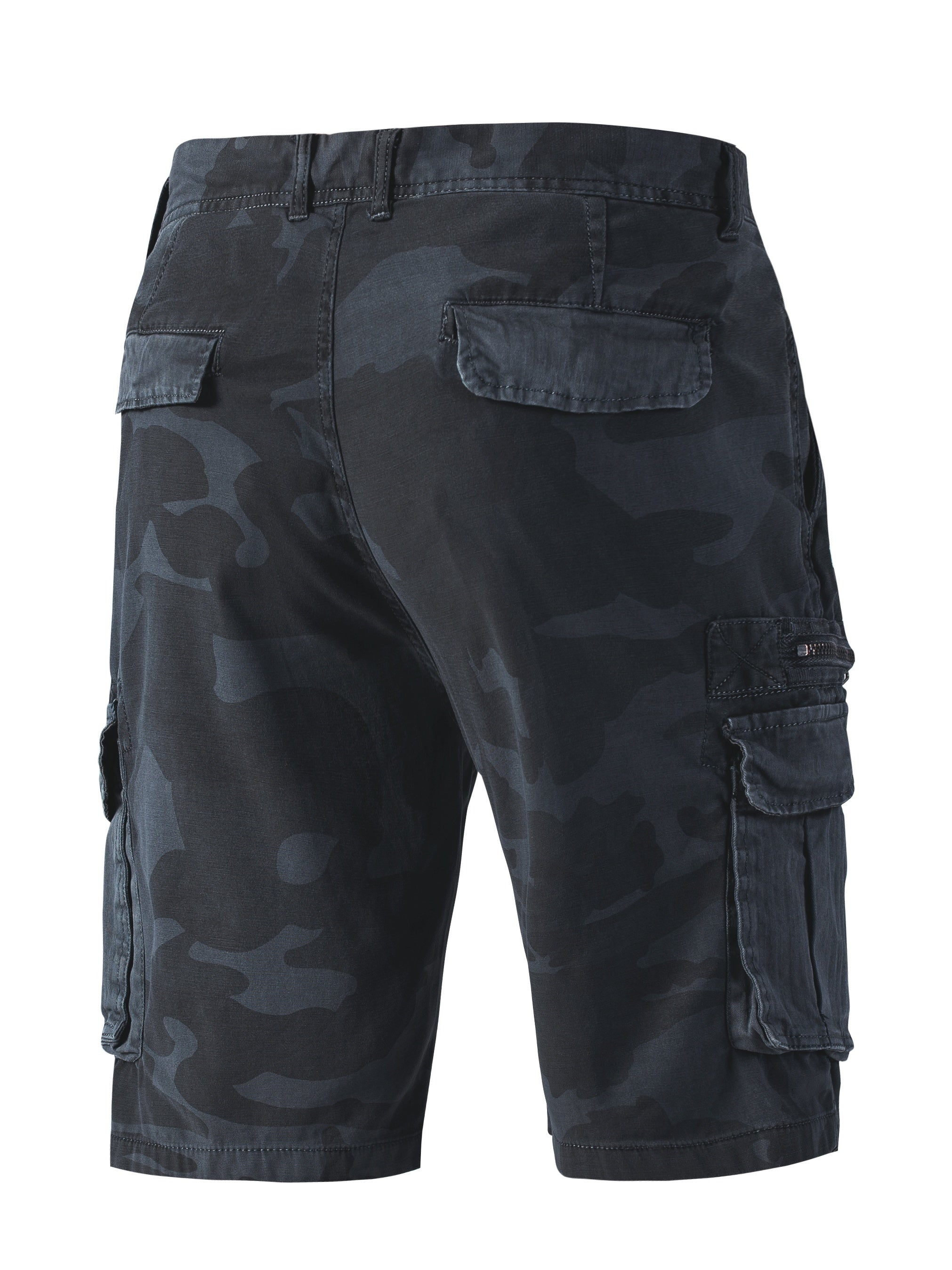 Men s Camo Cargo Shorts Lightweight Flap Pocket Work Outdoors