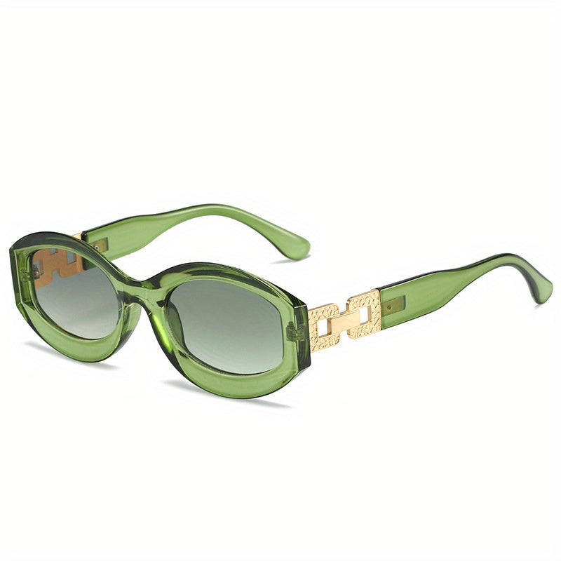 Y2K Oval Sunglasses Gradient Photo Booth Props Glasses UV400