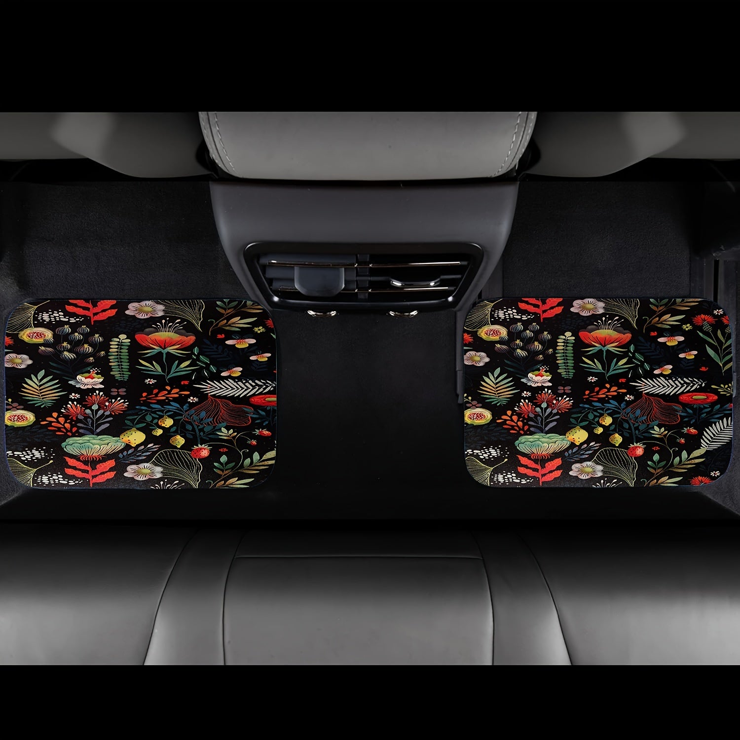 4pcs Daisy Butterfly Dragonfly Car Floor Mats Non slip And Stain resistant Mats